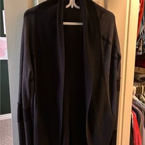 lululemon athletica reversible Black Cardigan Sweater.